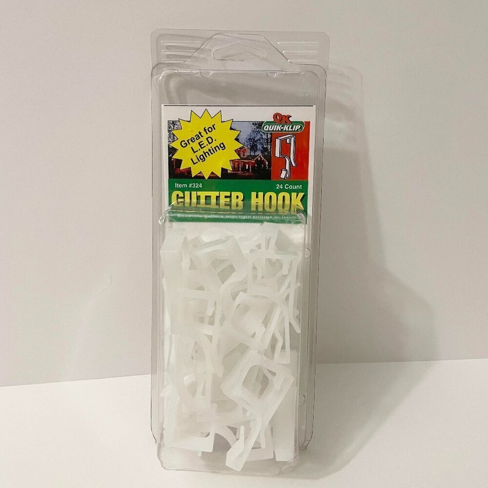 QK Quik Klip Gutter Hooks 24 Count Item 324